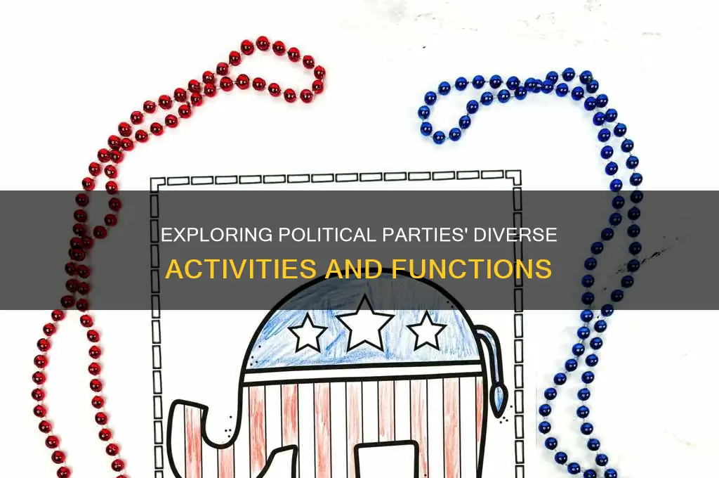 what kinds of activities are carried out by political parties
