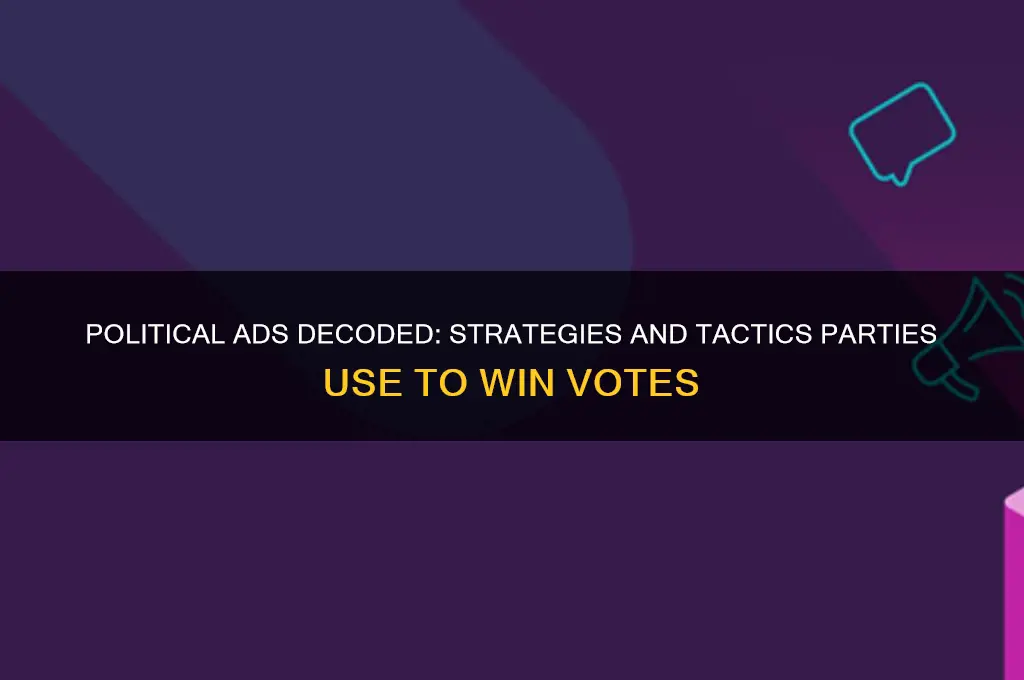 what kinds of advertisements do political parties use