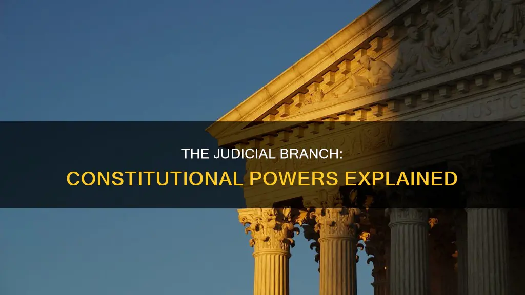 what la constitution powers does the judicial branch have
