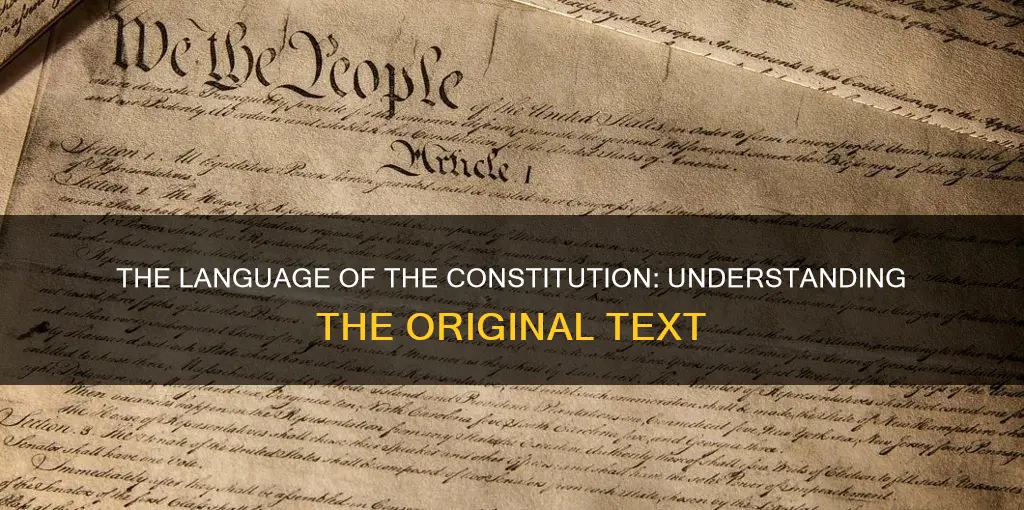 what language is the constitution written in