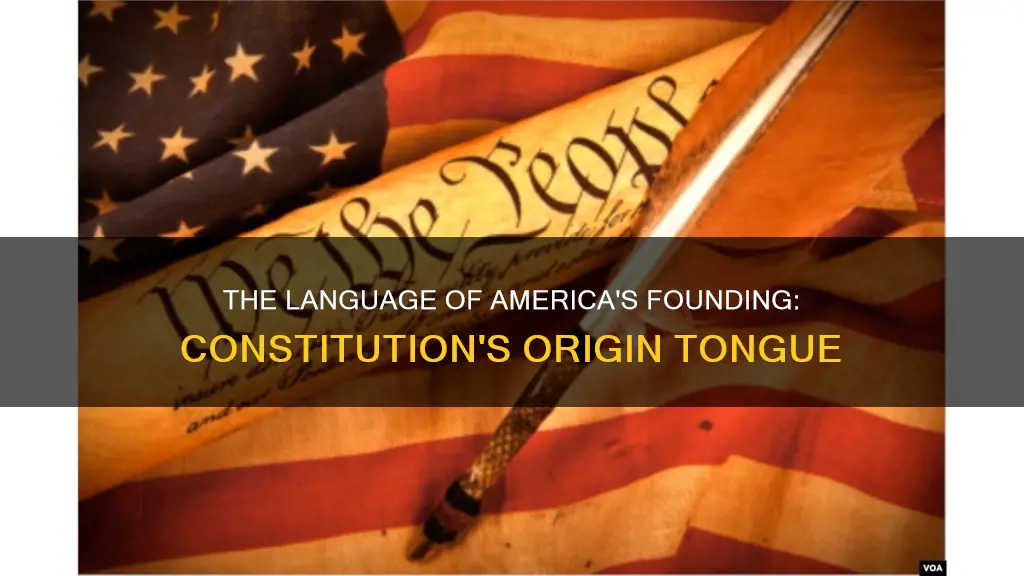 what language was the american constitution written in