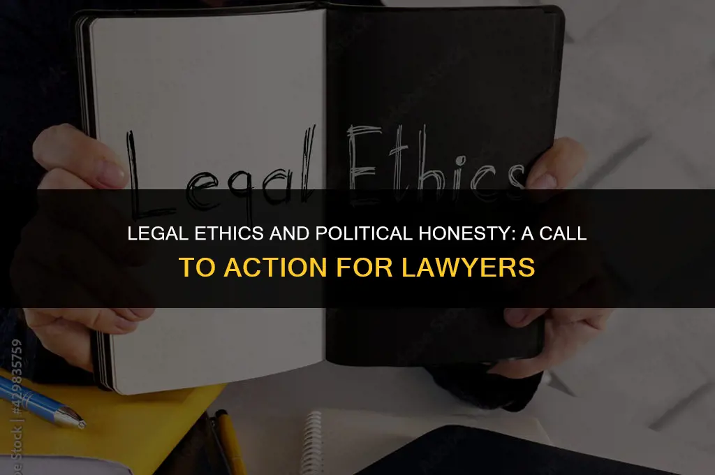 what lawyers can and should do about mendacity in politics