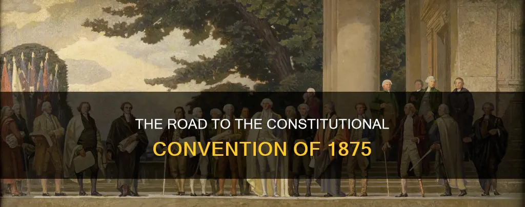 what lead to the constitutional converntion of 1875