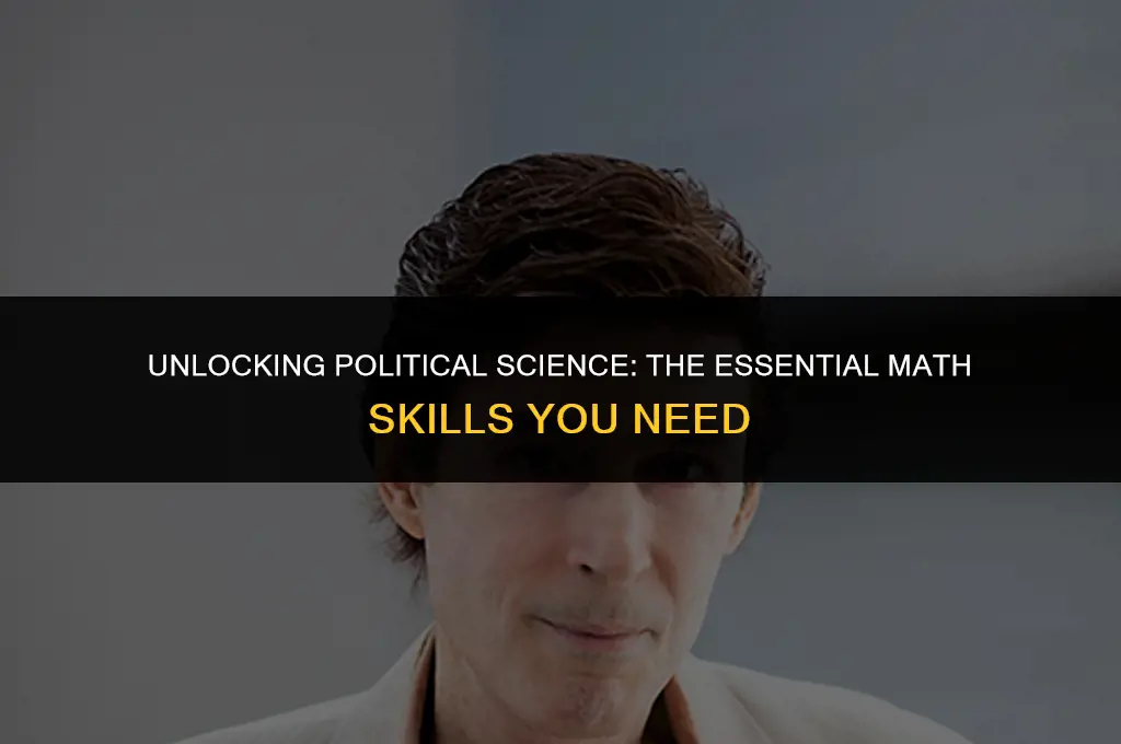 what level math do you need for political science