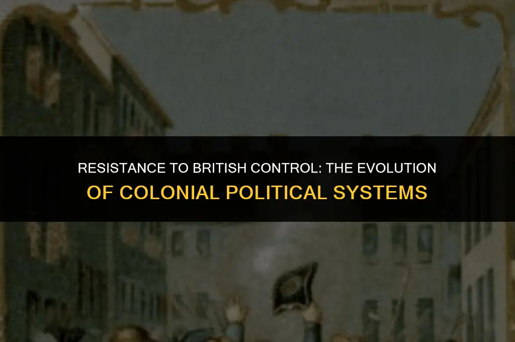 what made colonial political systems increasingly resistant to british control