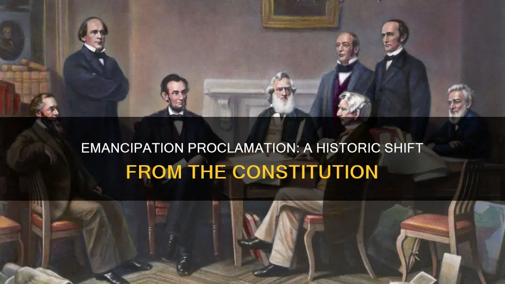 what made the emancipation proclamation different from the constitution