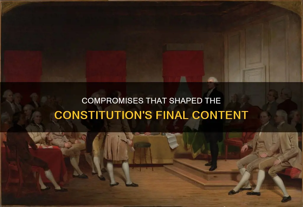 what major compromises molded the final content of the constitution