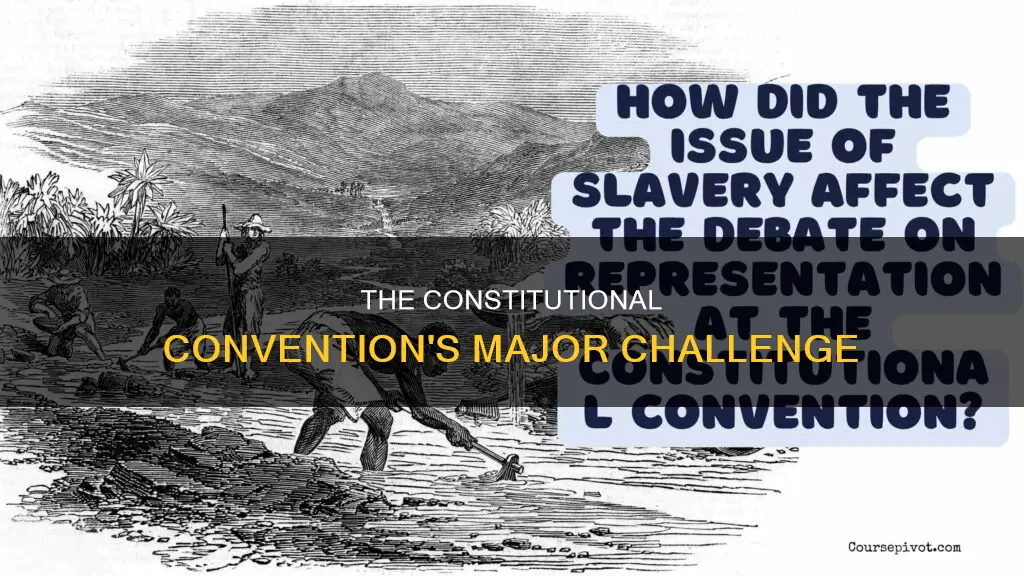 what major problem had to be solved during the constitutional