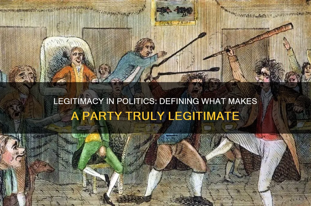 what makes a political party legitimate