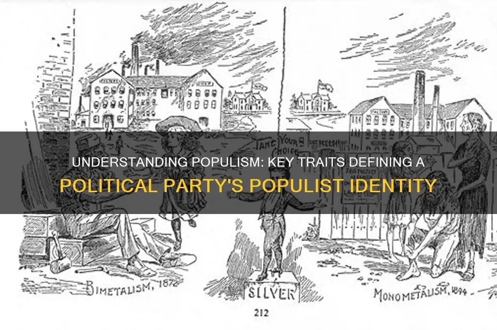 what makes a political party populist