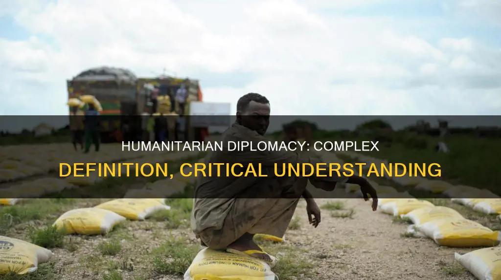 what makes it diffficult to define humanitarian diplomacy