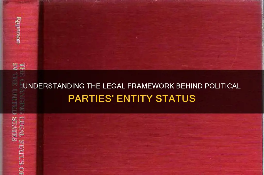 what makes political parties legal entities