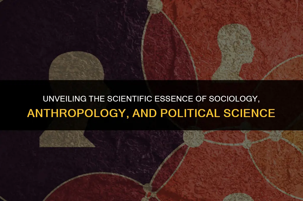 what makes sociology anthropology and political science a science