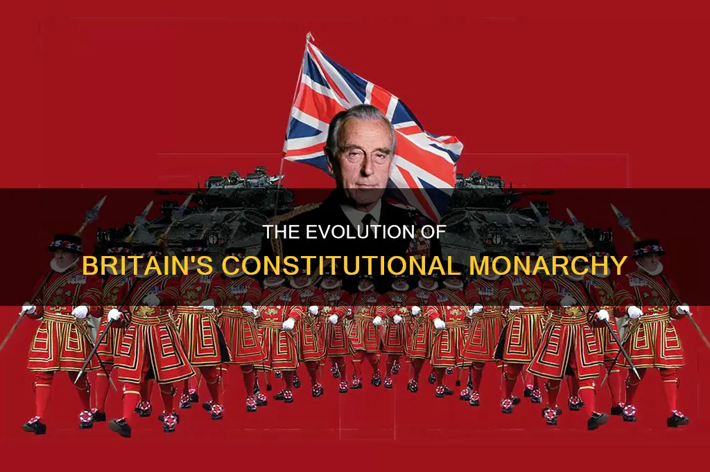 what marked the beginning of constitutional monarch in britian