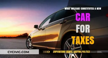 Mileage Tax Benefits: New Car Classification