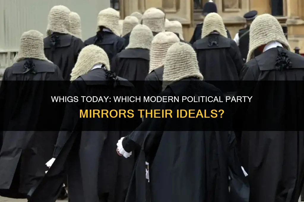 what modern political party would the whigs be similar to