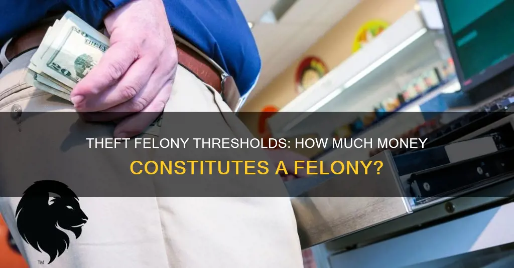 what monatary amount of theft constitutes a felony