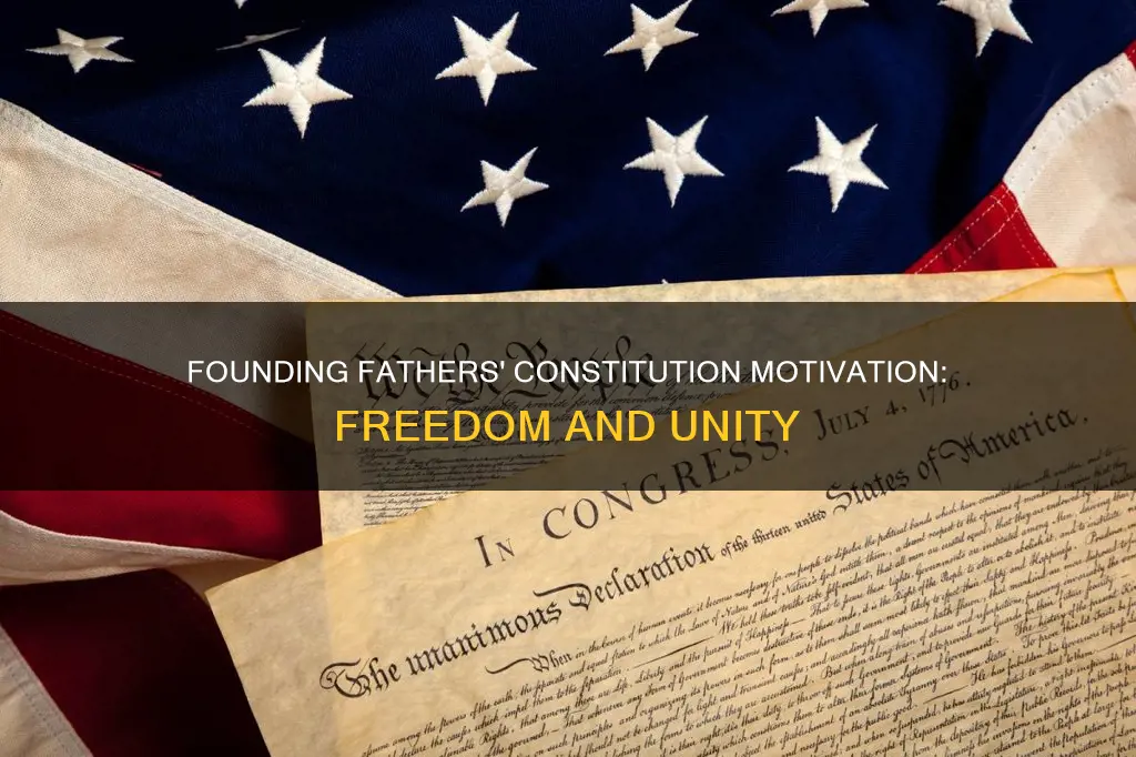 what motivated the founding fathers to create the constitution