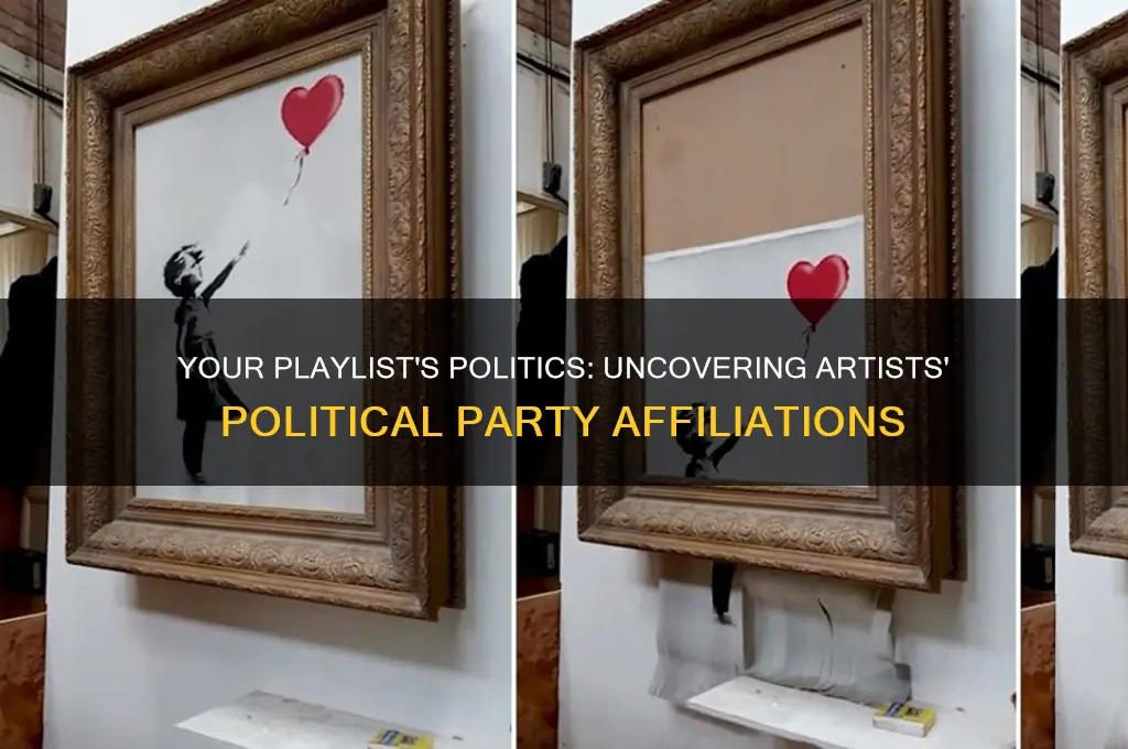 what music artist you listen to political party