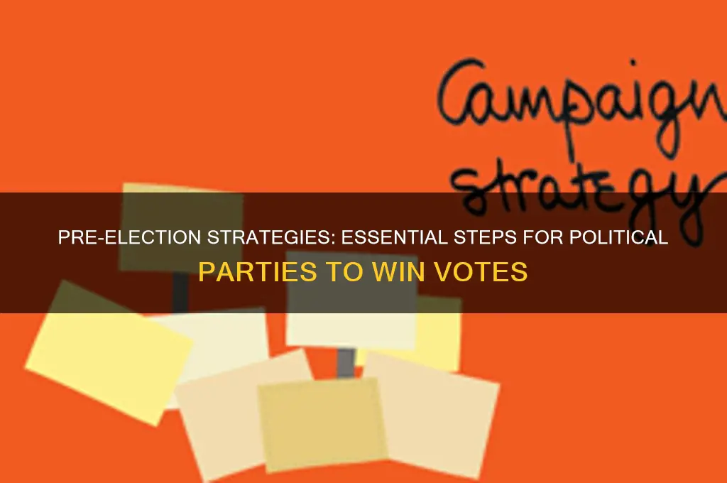 what must a political party do before an election