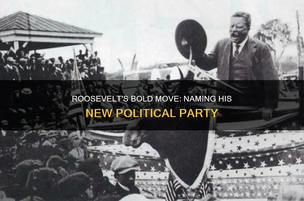 what name did roosevelt give to his new political party