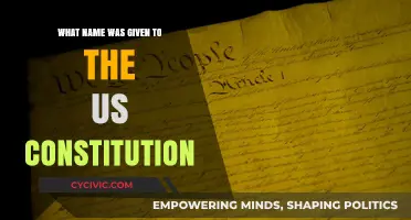 The US Constitution: A Name and Its Legacy