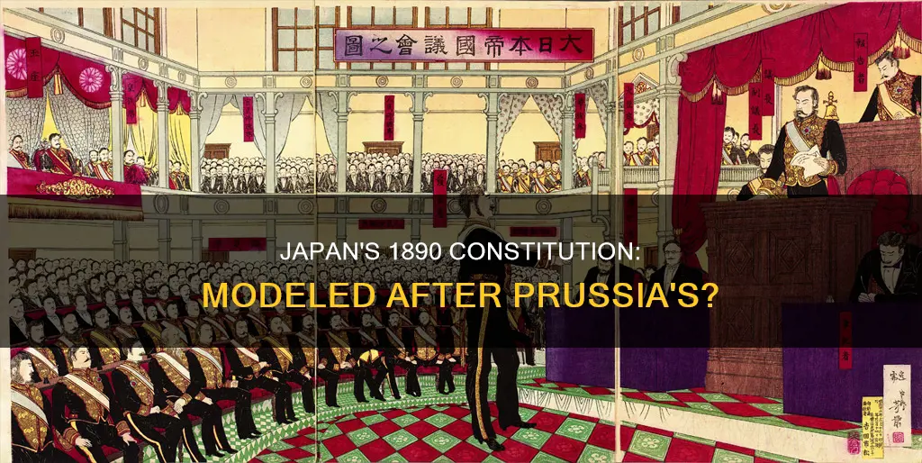 what nation did the japanese model their 1890 constitution after