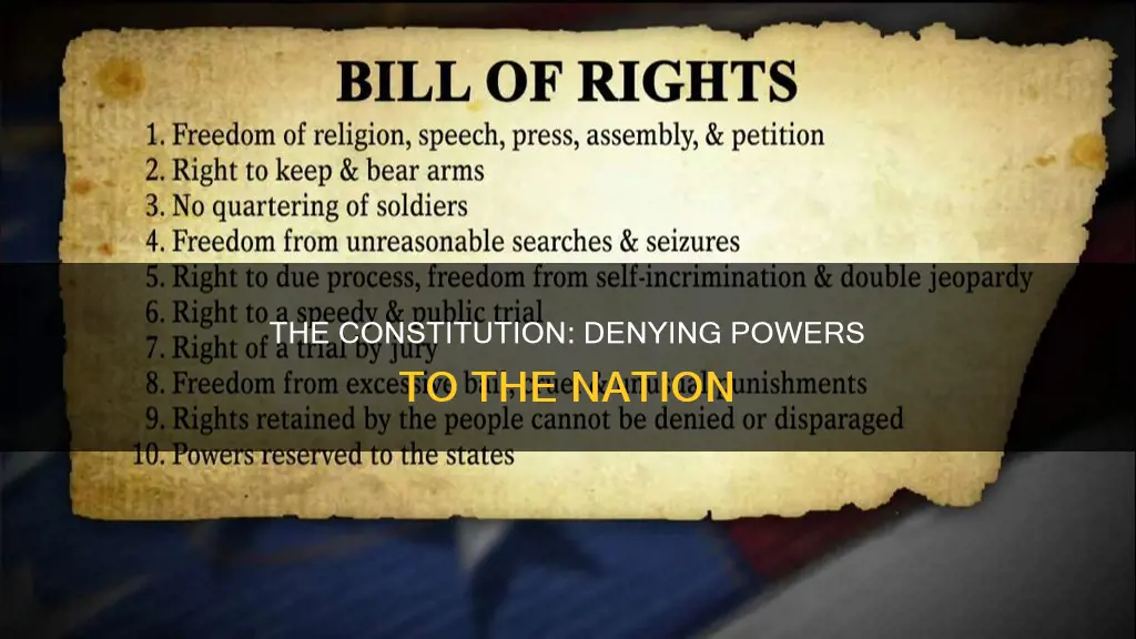 what national powers are denied by the constitution