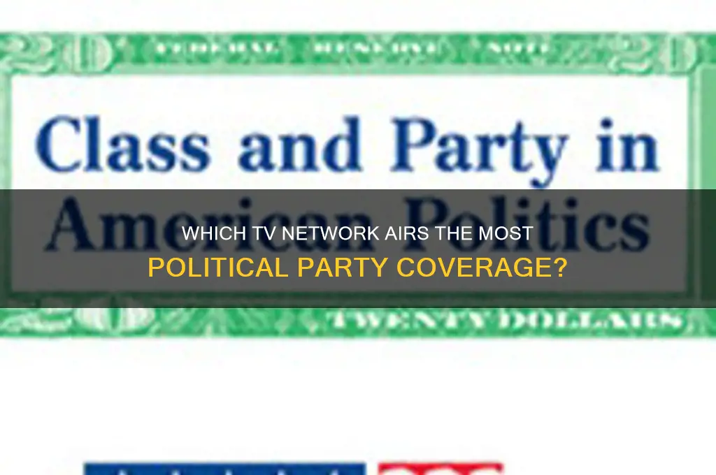 what network airs the most political parties