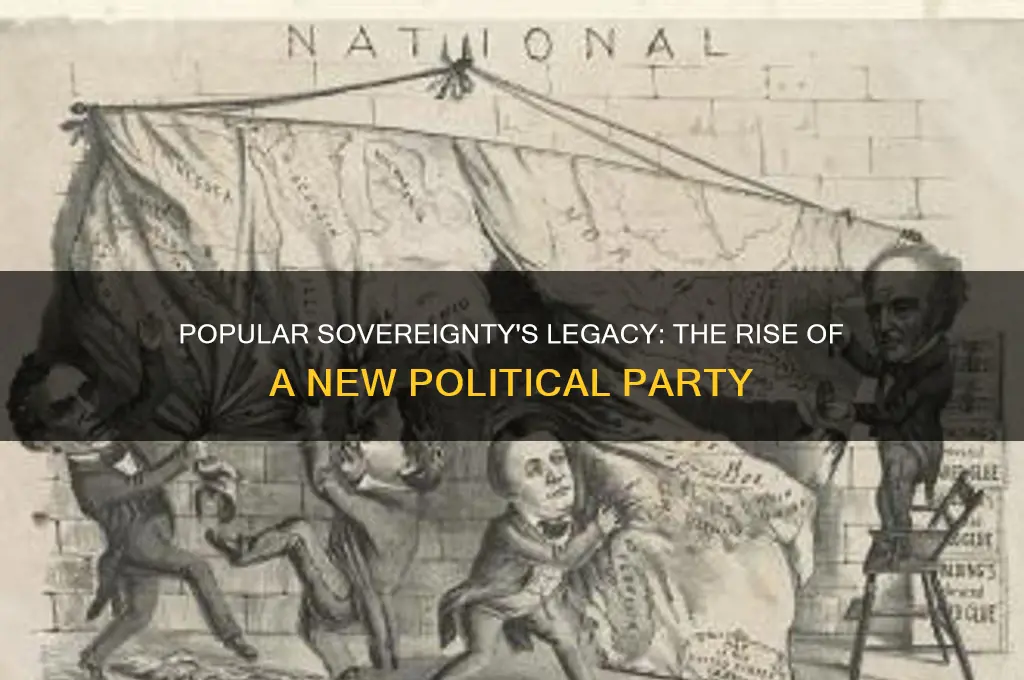 what new political party was created from popular sovereignty