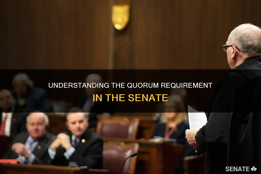 what number constitutes a quorum in the senate