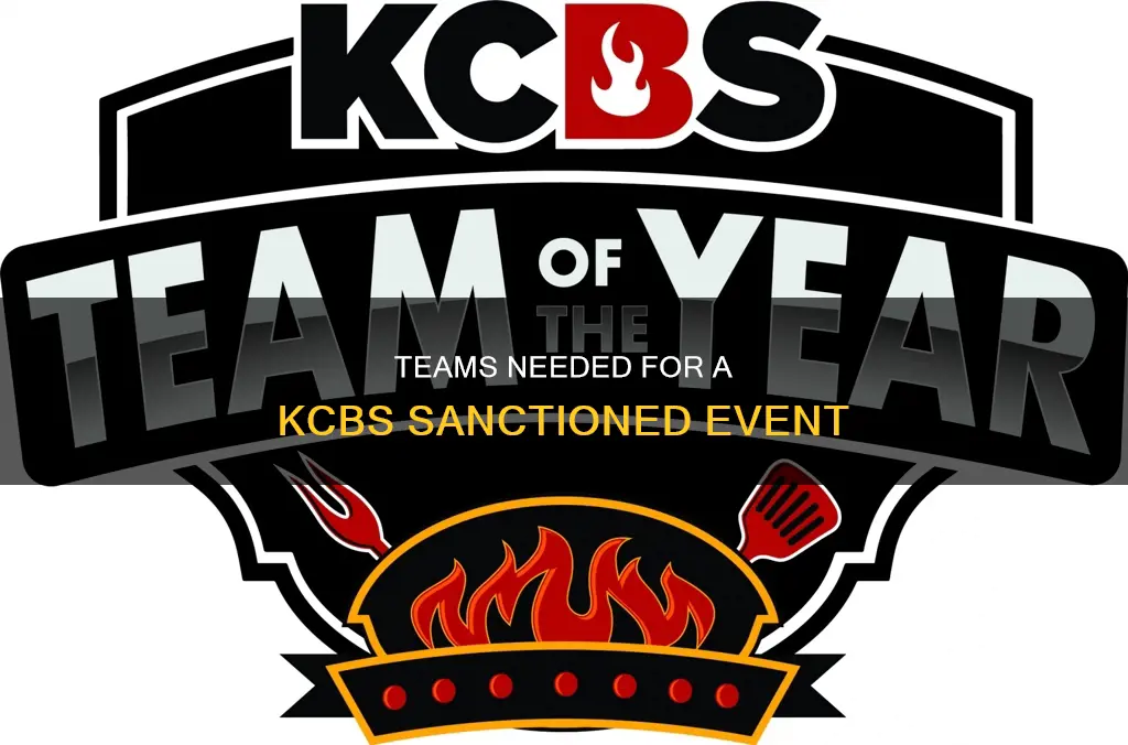 what number of teams constitutes a sanctioned kcbs event