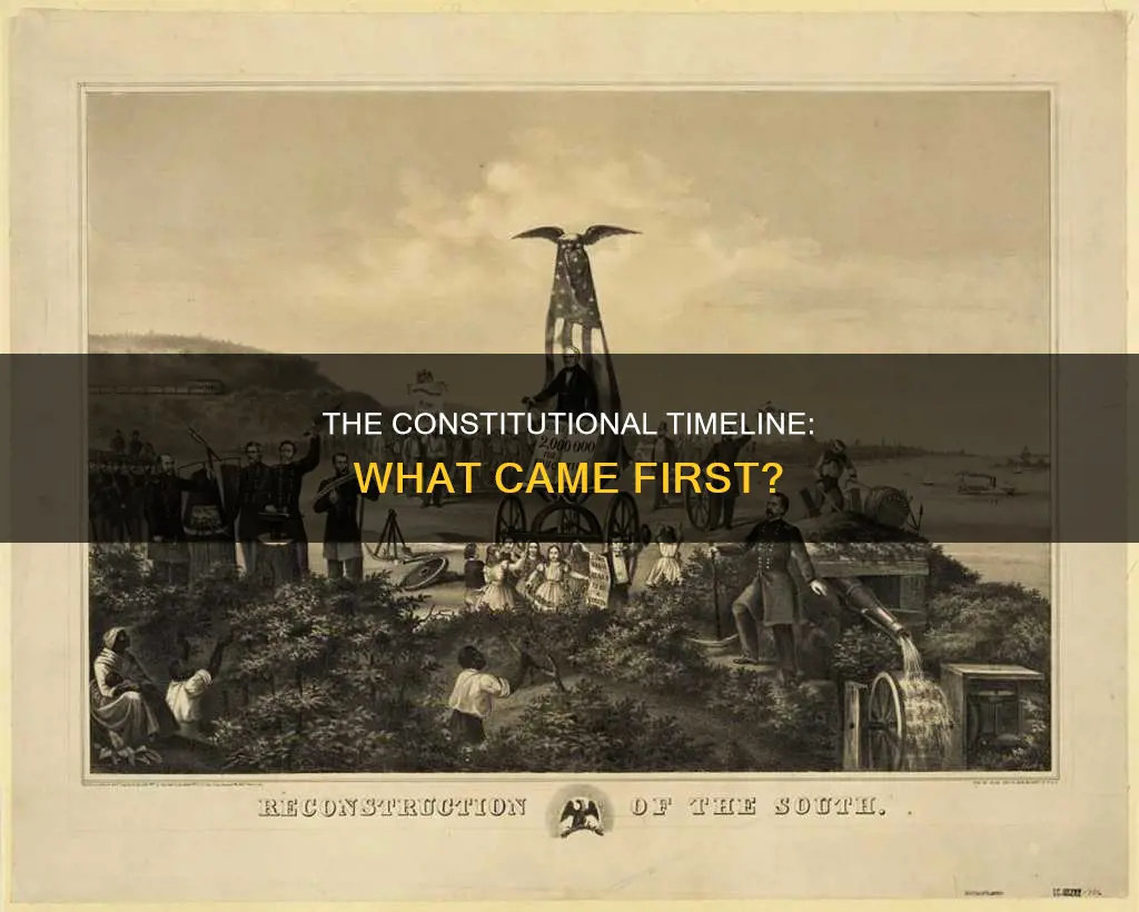 what occured first in the constitutional