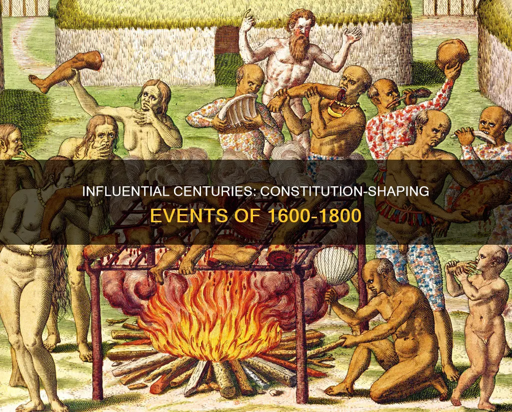 what occured in 1600 1800 that influenced the constitution