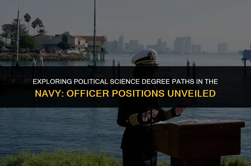 what officer positions for political science degree navy