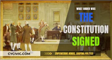 The Constitution's Signing: A Sequential Order