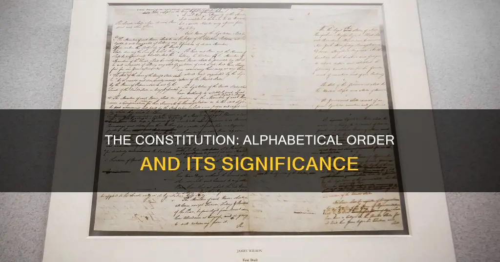 what order was the constitution written in alphabetical