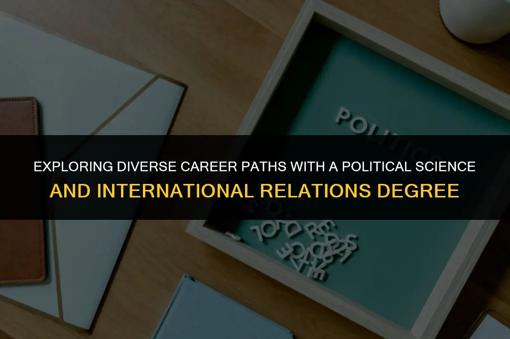 what other career with political science and international relations degree