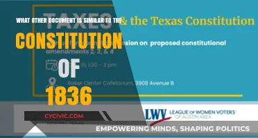 Exploring Documents: Similarities to the 1836 Constitution