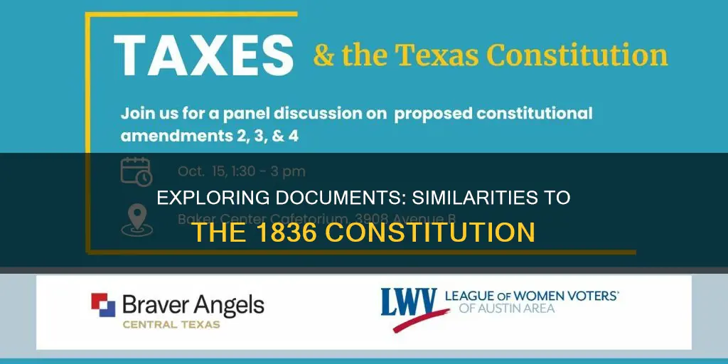 what other document is similar to the constitution of 1836
