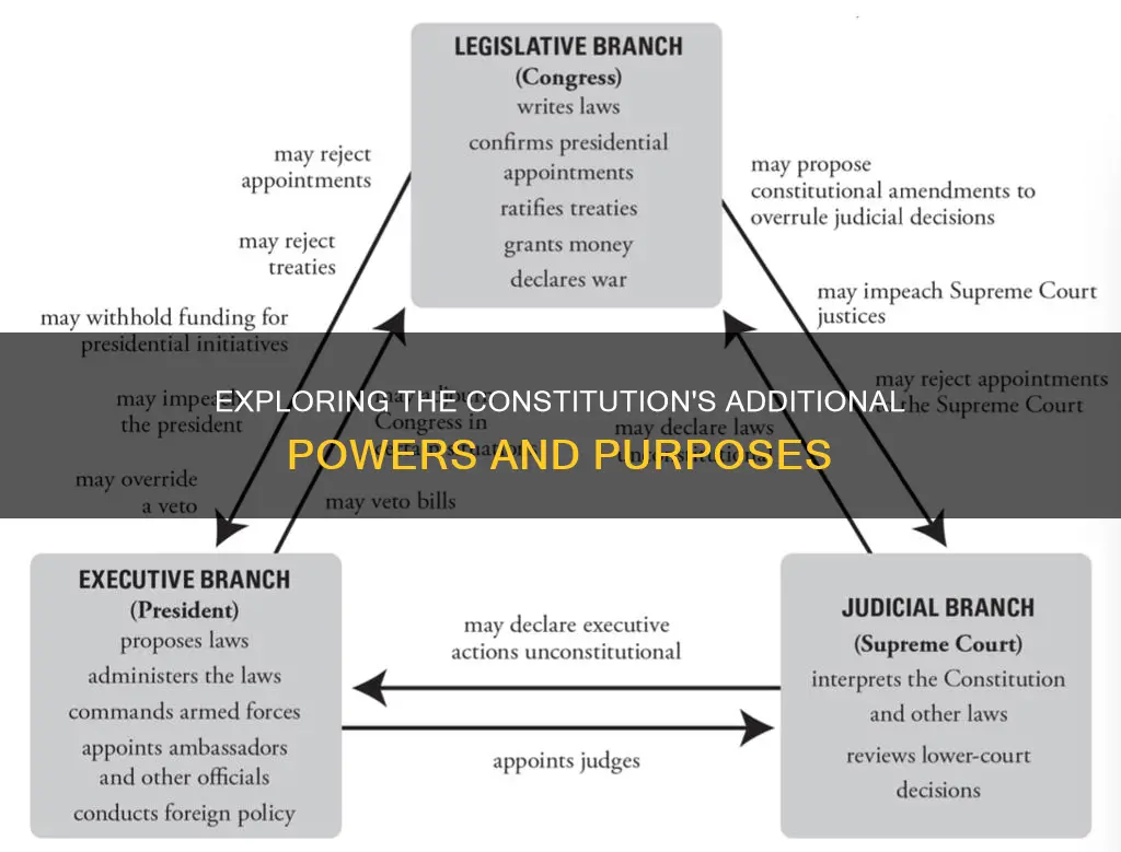 what other three things does the constitution do
