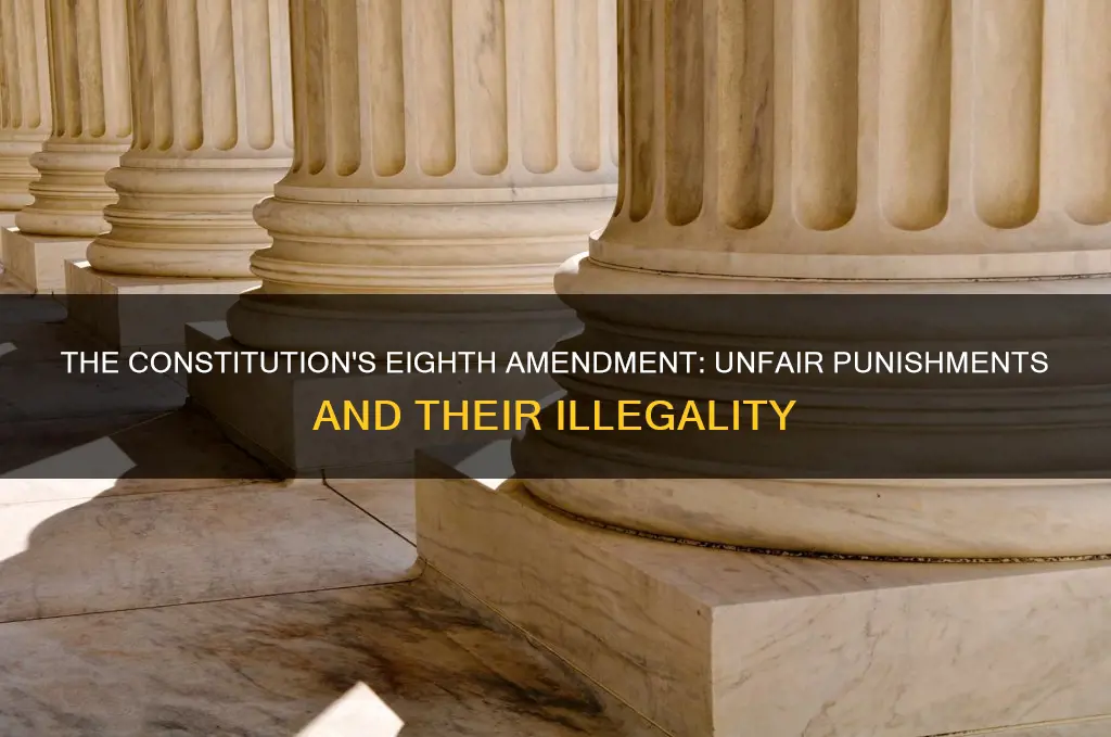 what part of constitution makes unfair punishments illegal