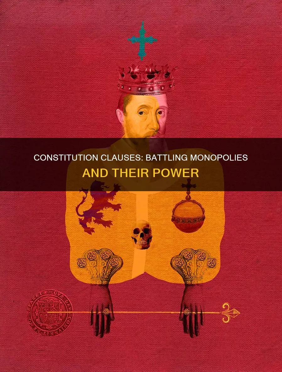 what part of our constitution deals with monopolies