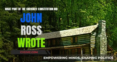John Ross' Contribution to the Cherokee Constitution