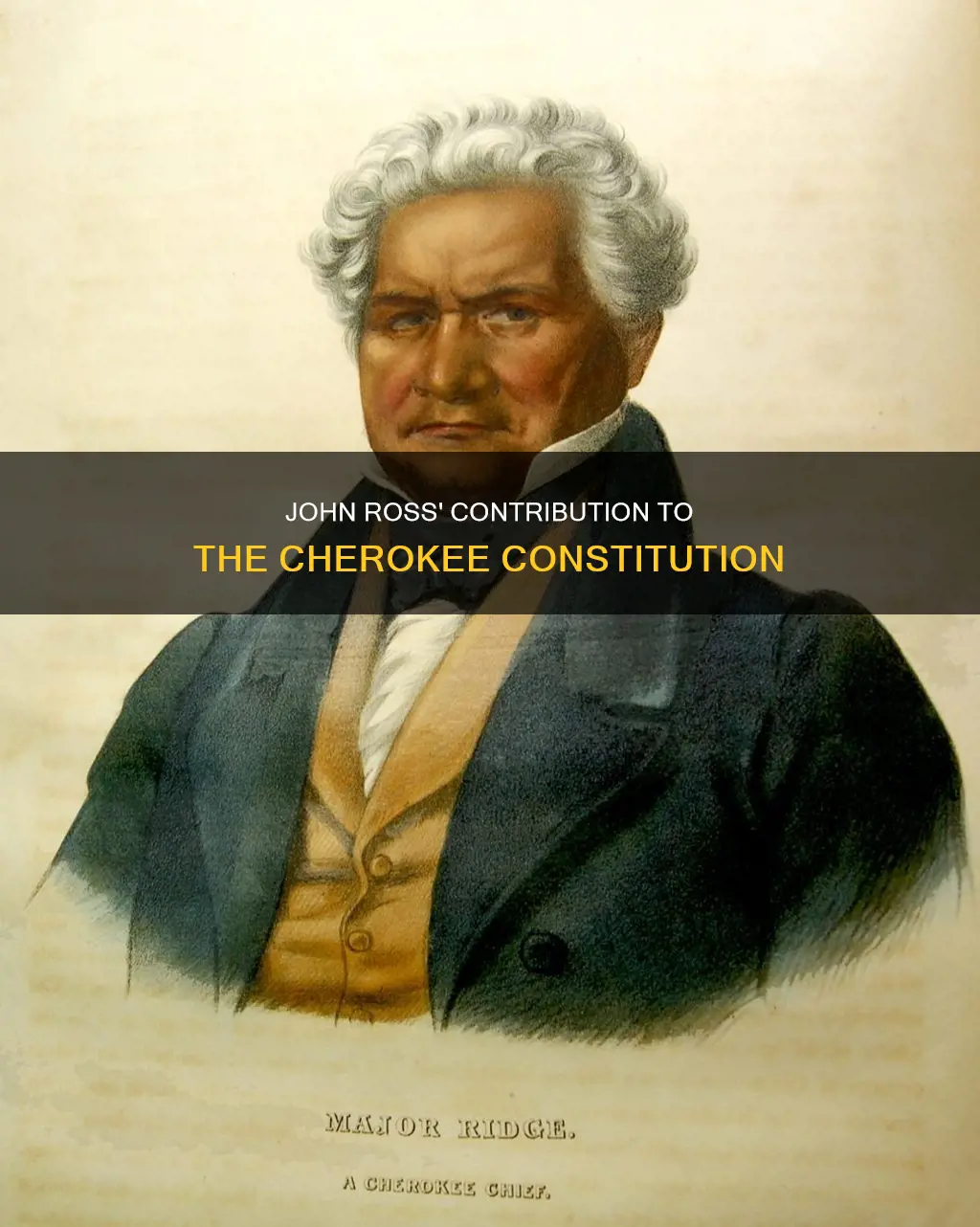 what part of the cherokee constitution did john ross wrote
