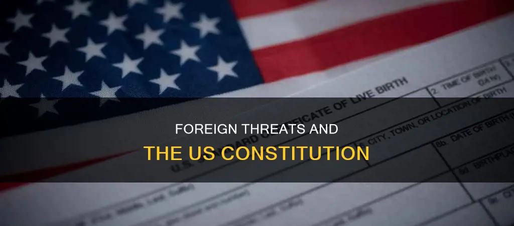 what part of the constitution addresses foreign threats