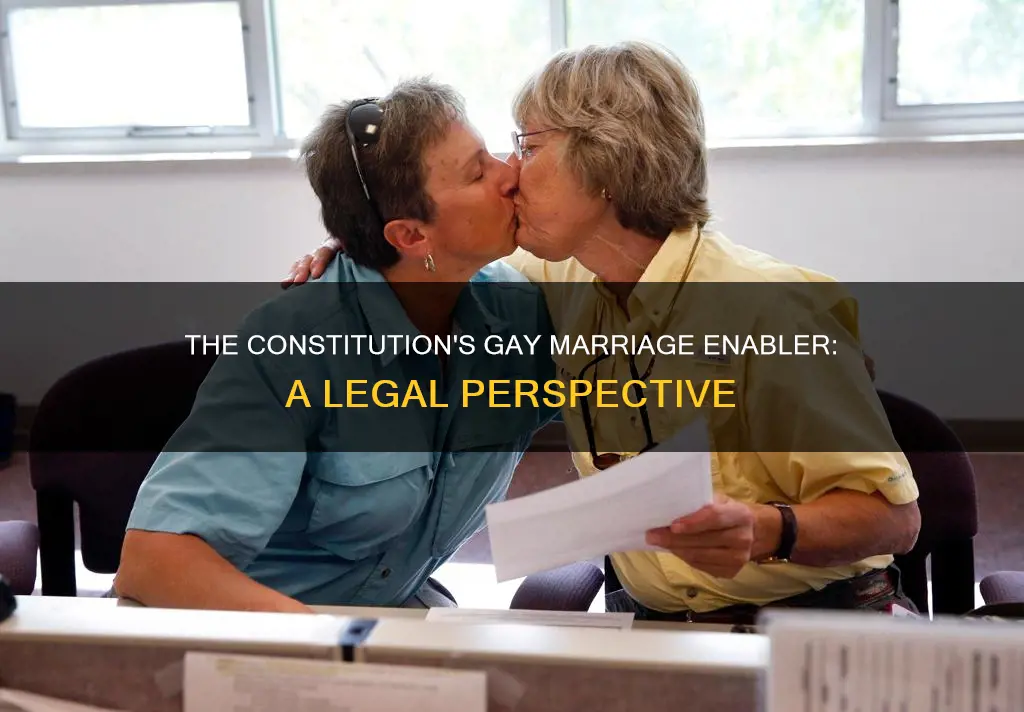what part of the constitution allows gay marriage