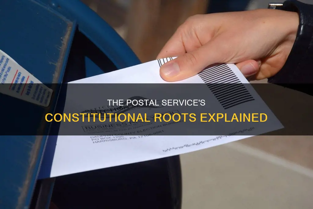 what part of the constitution autorizes the us post office
