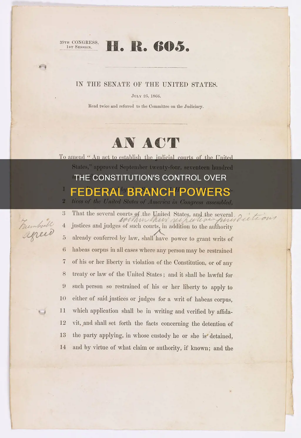 what part of the constitution controls the federal branch