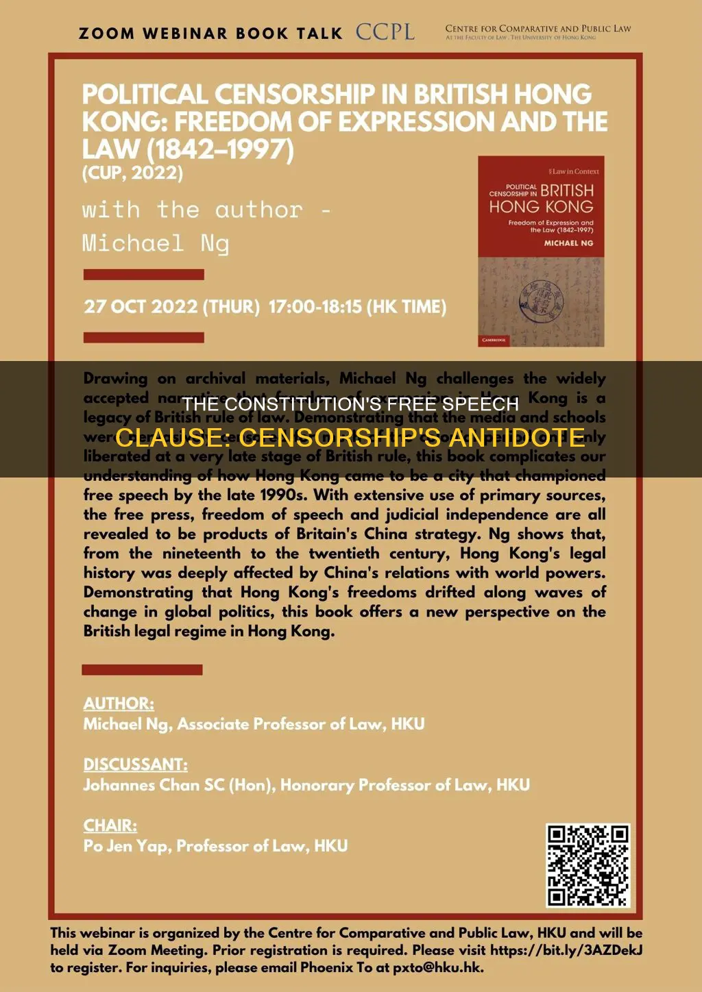 what part of the constitution deal with censorship